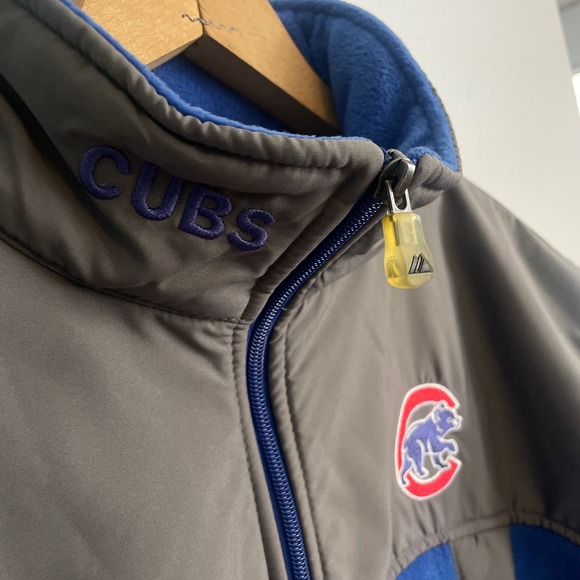 Majestic Chicago Cubs 2009 Season Full Zip Fleece On Field Jacket Small NWOT - Picture 3 of 15